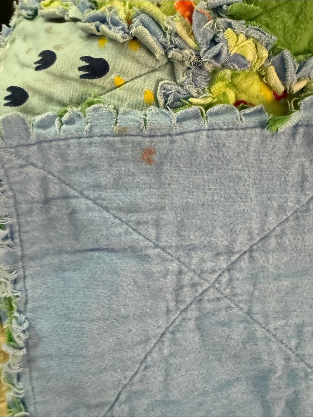 Rag Quilt crib blanket baby animals #OSB